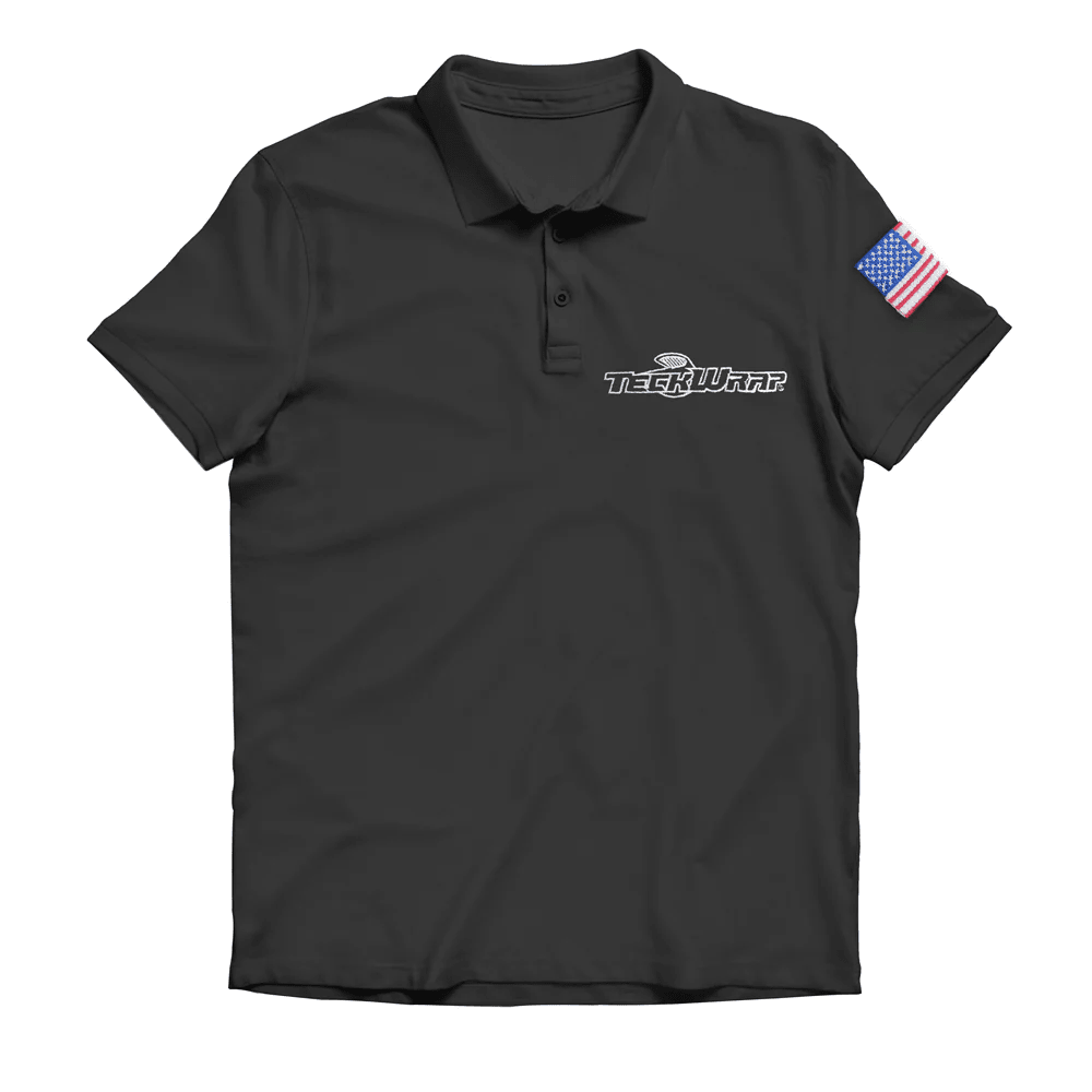 Teckwrap Short Sleeve Golf Shirt Teckwrap USA Black L 