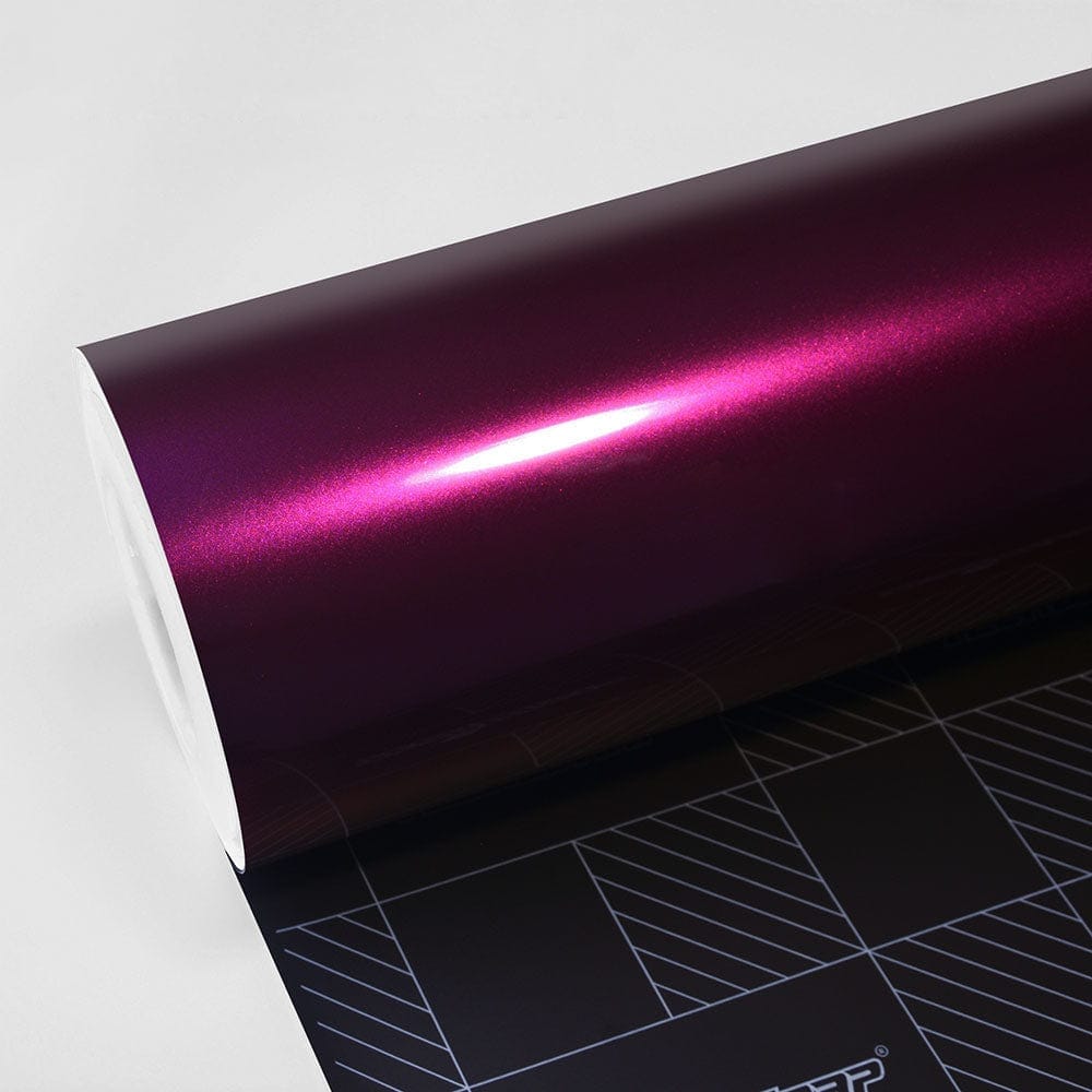 Gloss Metallic Vinyl Wrap - RB Series (RB02-12) Gloss Metallic Teckwrap Passionate Purple - HD 5 X 60 ft / 1.66 X 20 yd / 1.52 X 18 meters 