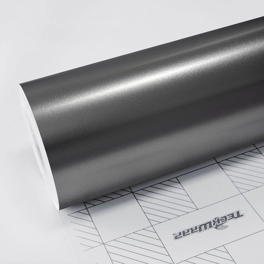 Satin Metallic - ECH Series Electric Chrome Teckwrap Charcoal Grey 5 X 60 ft / 1.66 X 20 yd / 1.52 X 18 meters 