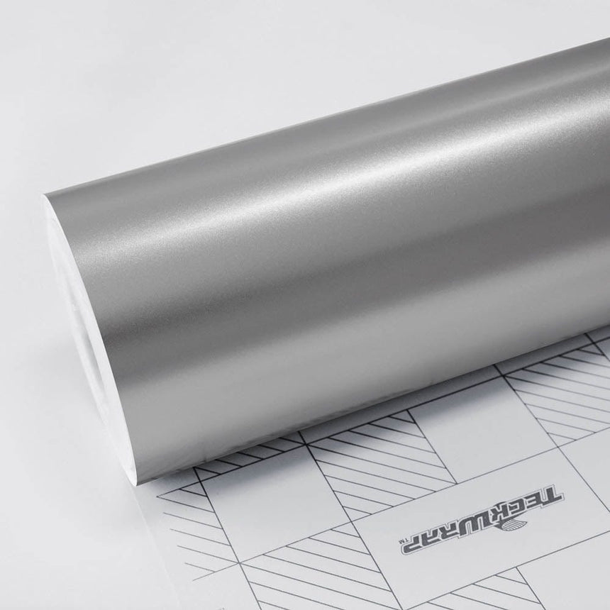 Satin Metallic - ECH Series Electric Chrome Teckwrap Metal Silver 5 X 60 ft / 1.66 X 20 yd / 1.52 X 18 meters 