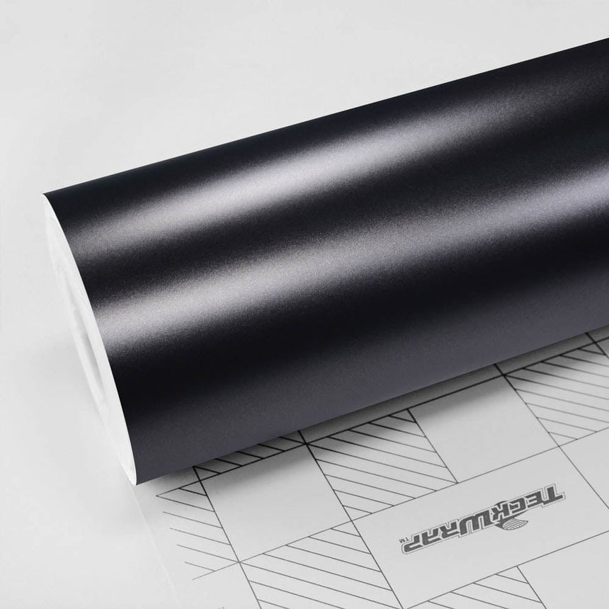 Satin Metallic - HM Series Satin metallic Teckwrap Dark grey silk 5 X 60 ft / 1.66 X 20 yd / 1.52 X 18 meters 