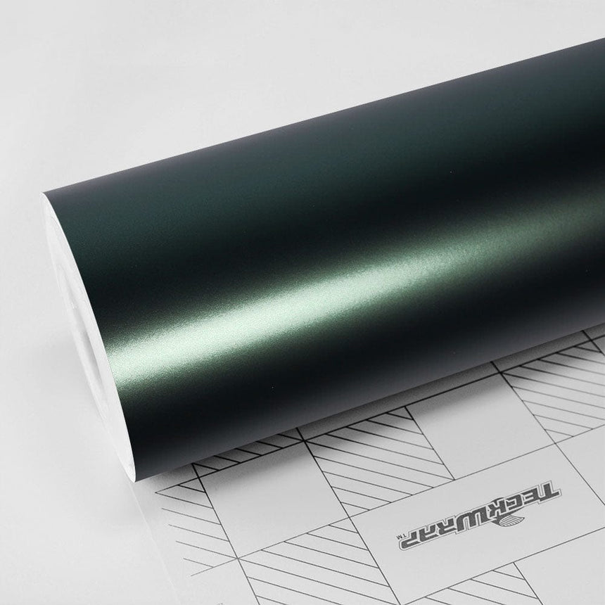 Satin Metallic - SMT Series Satin metallic Teckwrap Green Mantle 5 X 60 ft / 1.66 X 20 yd / 1.52 X 18 meters 