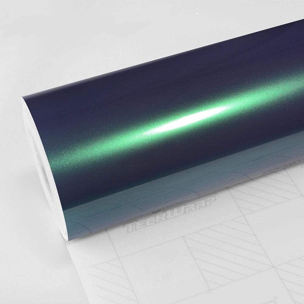 Gloss Metallic Vinyl Wrap - RB Series (RB02-12) Gloss Metallic Teckwrap Ocean Wave - HD 5 X 60 ft / 1.66 X 20 yd / 1.52 X 18 meters 