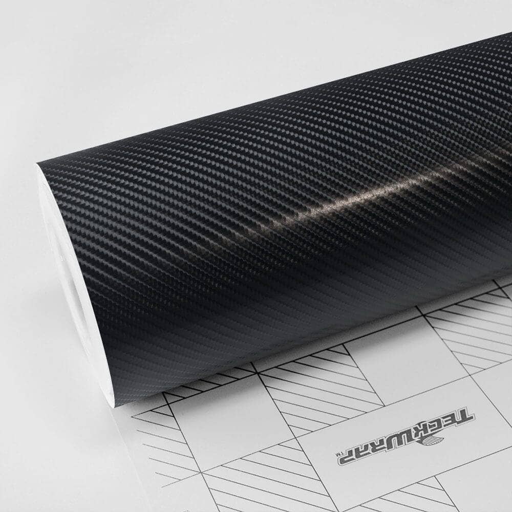 Carbon Fiber Vinyl Wrap Carbon Fiber Teckwrap Pitch Black 5 X 60 ft / 1.66 X 20 yd / 1.52 X 18 meters 