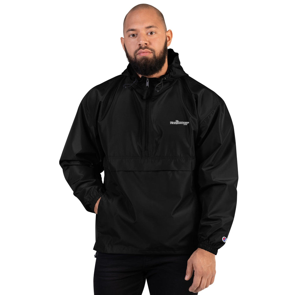 Embroidered Champion Packable Jacket Teckwrap USA 