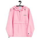 Embroidered Champion Packable Jacket Teckwrap USA Pink Candy S 