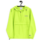 Embroidered Champion Packable Jacket Teckwrap USA Safety Green S 