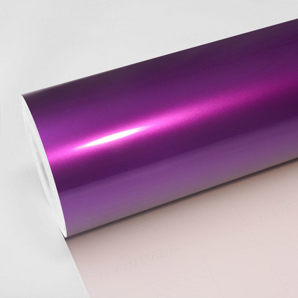 Gloss Aluminum Vinyl Wrap - GAL Series (GAL01-22) Gloss Metallic Teckwrap Candy Purple - HD 5 X 60 ft / 1.66 X 20 yd / 1.52 X 18 meters 