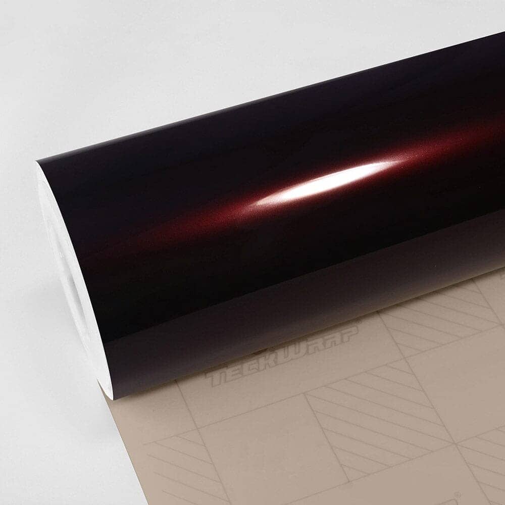 Gloss Aluminum Vinyl Wrap - GAL Series (GAL23-30) Gloss Aluminum Teckwrap Mahogany Red - HD 5 X 60 ft / 1.66 X 20 yd / 1.52 X 18 meters 