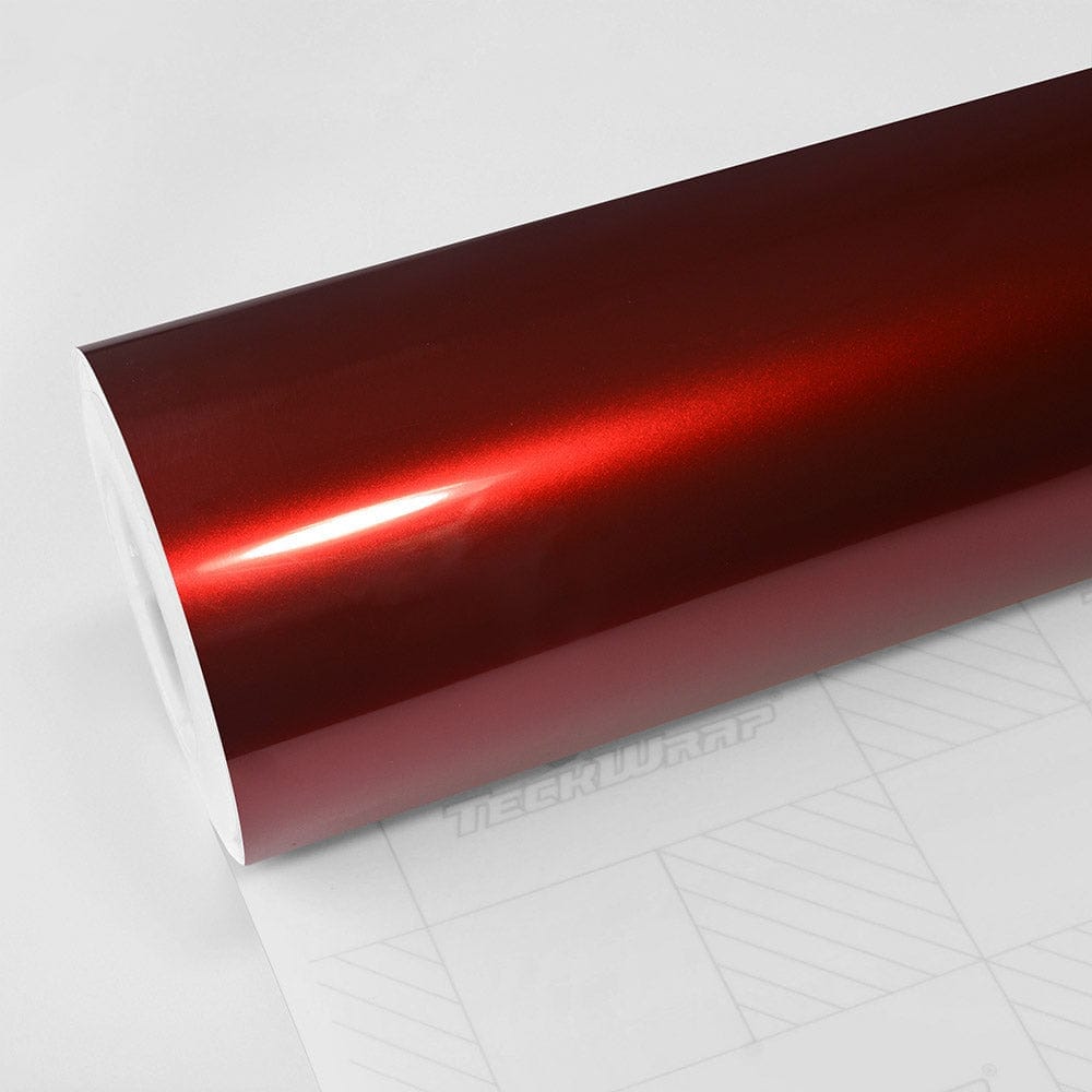 Gloss Aluminum Vinyl Wrap - GAL Series (GAL23-30) Gloss Aluminum Teckwrap Supreme Red - HD 5 X 60 ft / 1.66 X 20 yd / 1.52 X 18 meters 