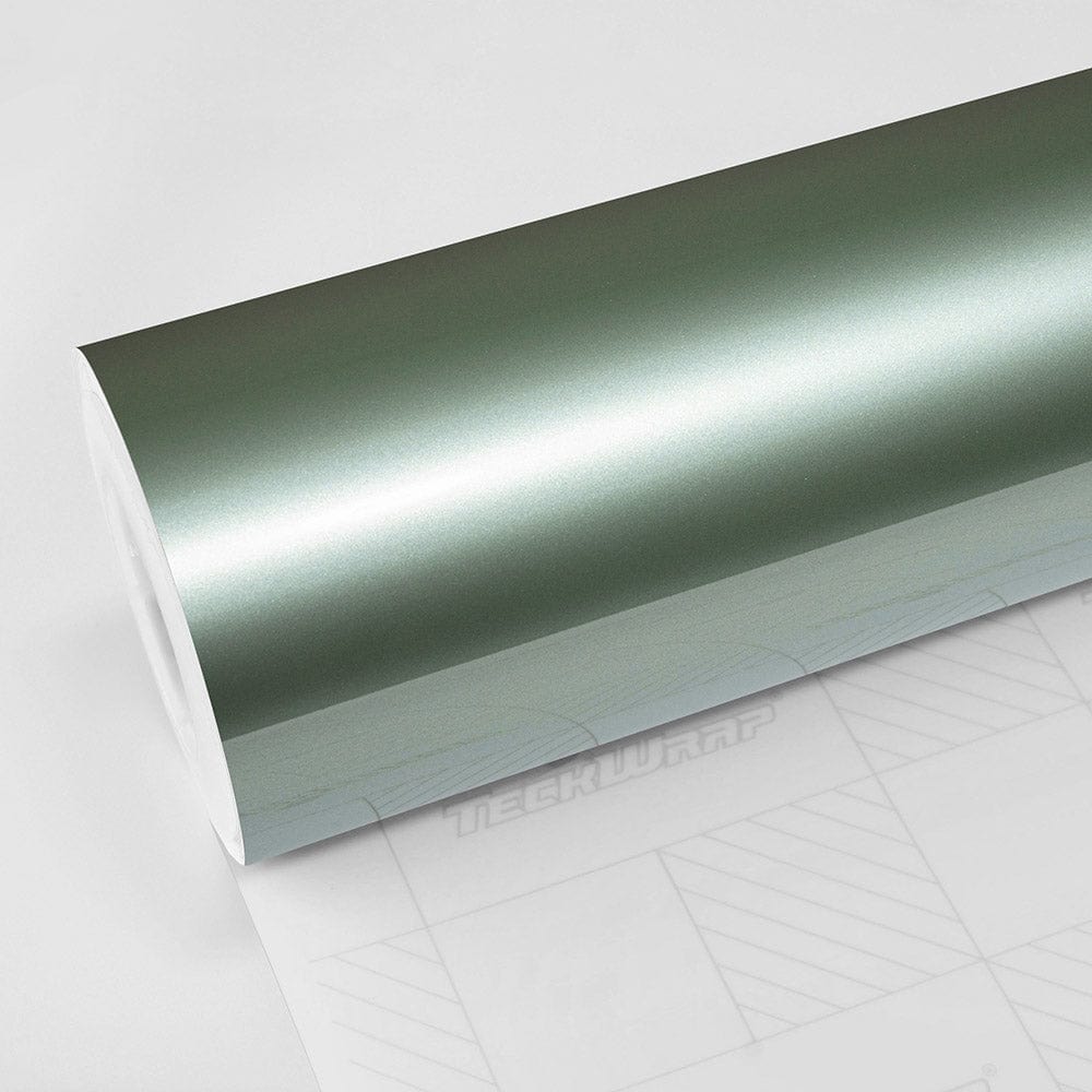 Gloss Metallic Vinyl Wrap - HM - Series Gloss Metallic Teckwrap Antique Green - HD 5 X 60 ft, 1.66 X 20 yd(1.52 X 18m) 