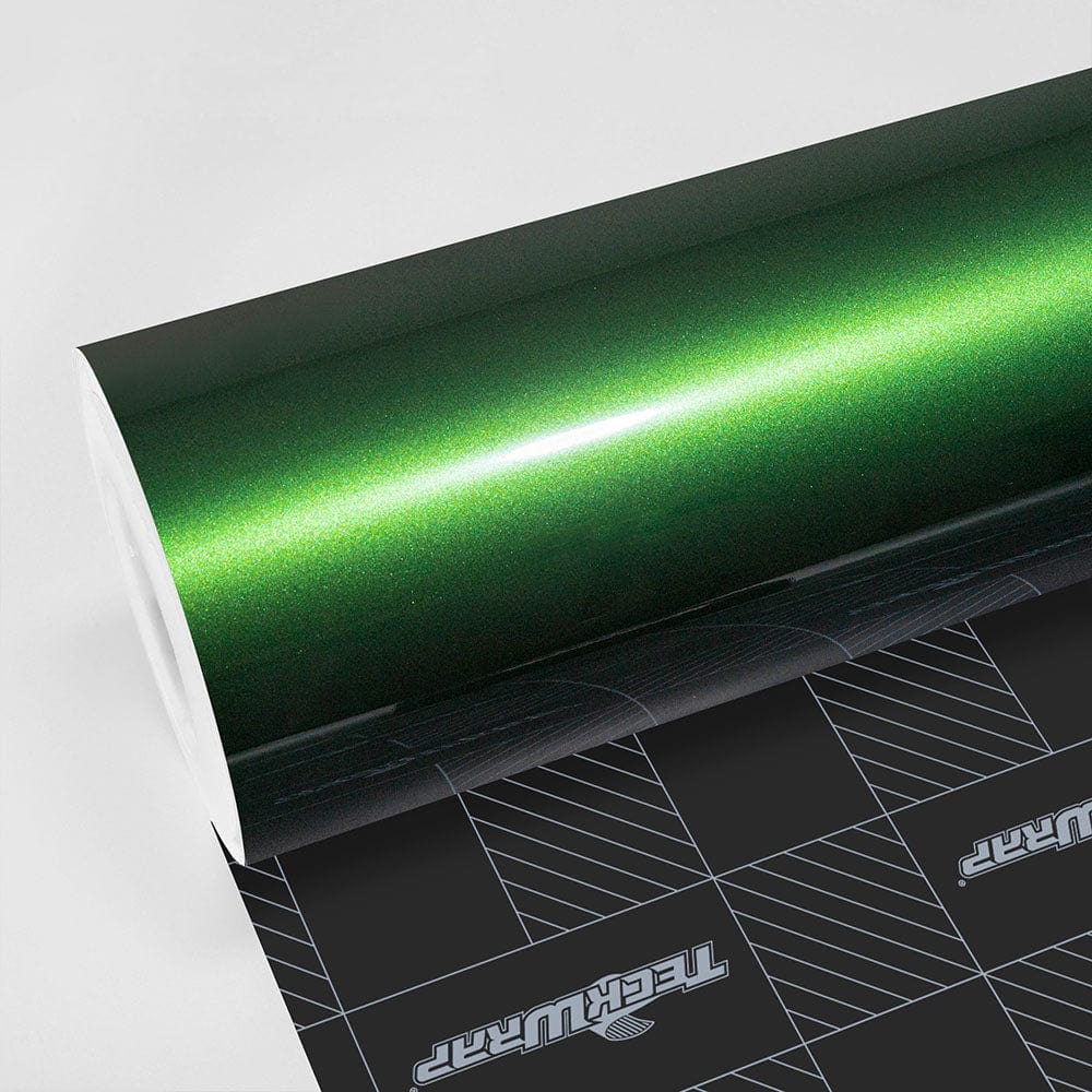 Gloss Metallic Vinyl Wrap - HM - Series Gloss Metallic Teckwrap Sonoma Green - HD 5 X 60 ft, 1.66 X 20 yd(1.52 X 18m) 