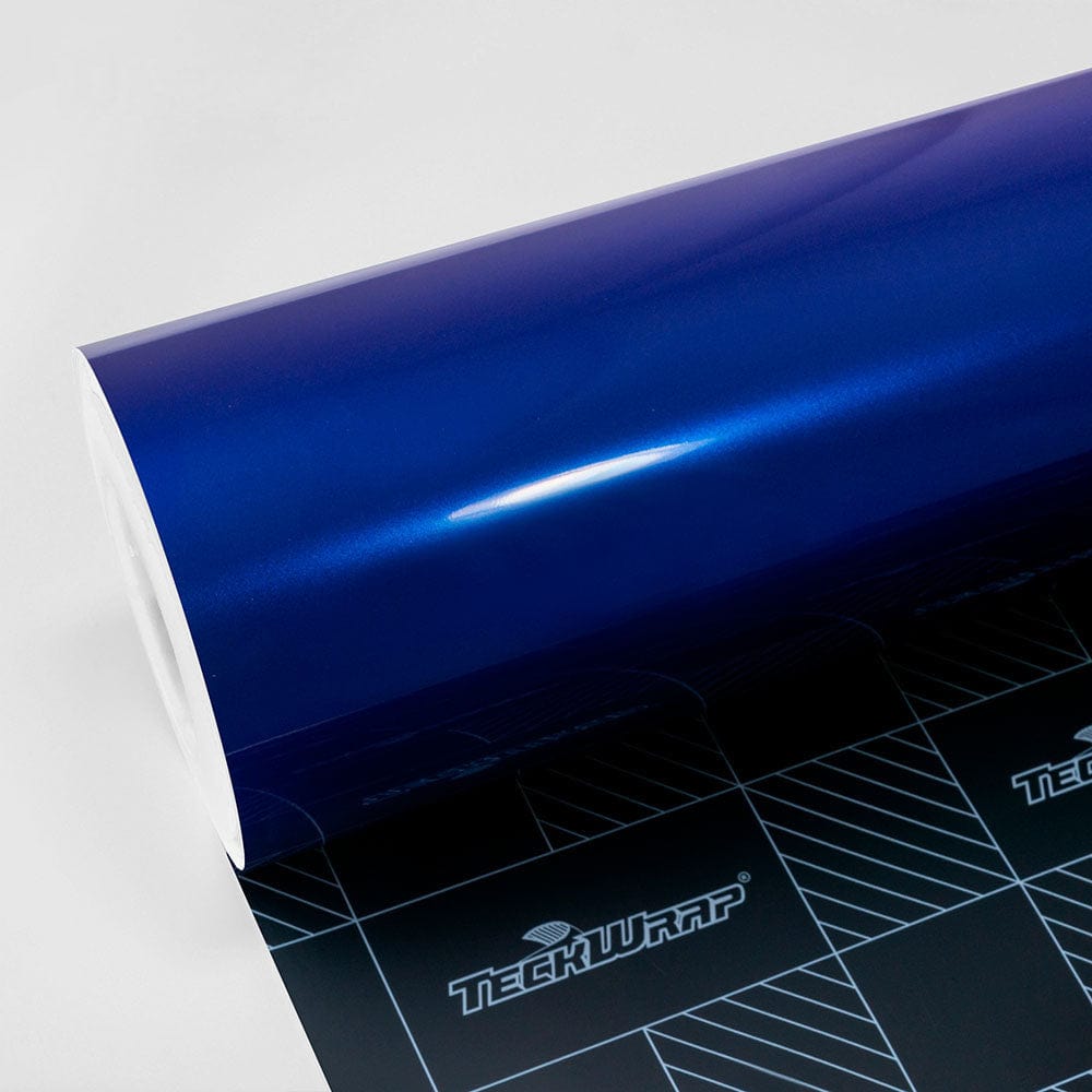 Gloss Metallic Vinyl Wrap - RB Series (RB01-12) Gloss Metallic Teckwrap Deep Blue - HD 5 X 60 ft / 1.66 X 20 yd / 1.52 X 18 meters 