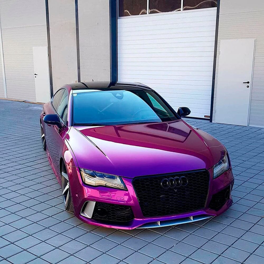 Gloss Metallic Vinyl Wrap - RB Series (RB02-12) Gloss Metallic Teckwrap Caribbean Blue - HD 5 X 49 ft / 1.66 X 16.5 yd / 1.52 X 15 meters 