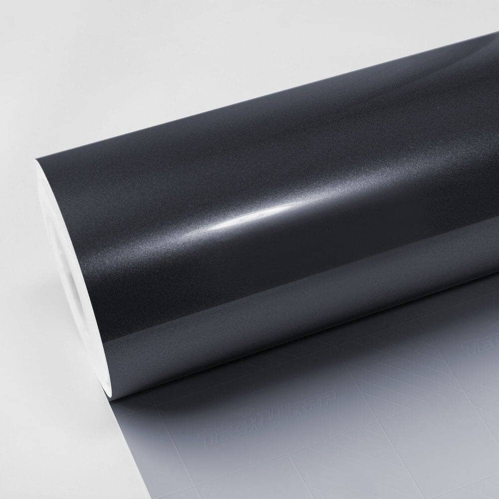Gloss Metallic Vinyl Wrap - RB Series (RB02-12) Gloss Metallic Teckwrap Dark Platinum - HD 5 X 60 ft / 1.66 X 20 yd / 1.52 X 18 meters 
