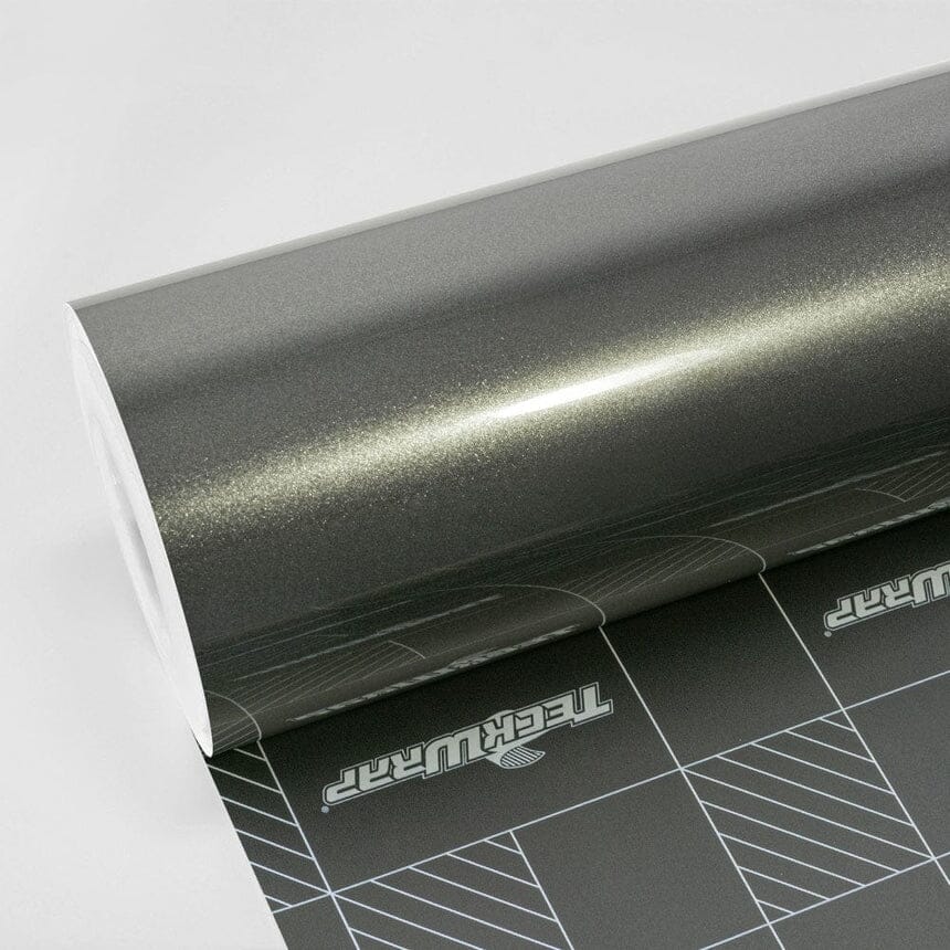 Gloss Metallic Vinyl Wrap - RB Series (RB13-32) + SL01-HD Gloss Metallic Teckwrap Deep Onyx - HD 5 X 60 ft / 1.66 X 20 yd / 1.52 X 18 meters 