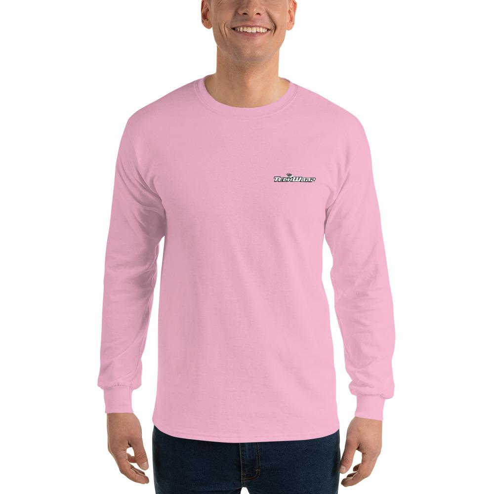 Men’s Long Sleeve Shirt Teckwrap USA Light Pink S 