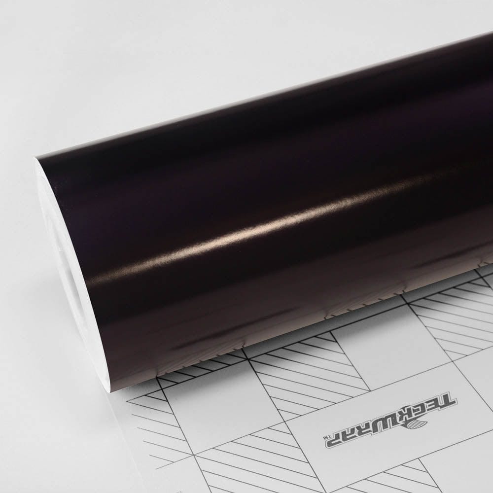 SALE - Satin Metallic - HM Series Satin metallic Teckwrap Aubergine Silk 5 X 60 ft / 1.66 X 20 yd / 1.52 X 18 meters 