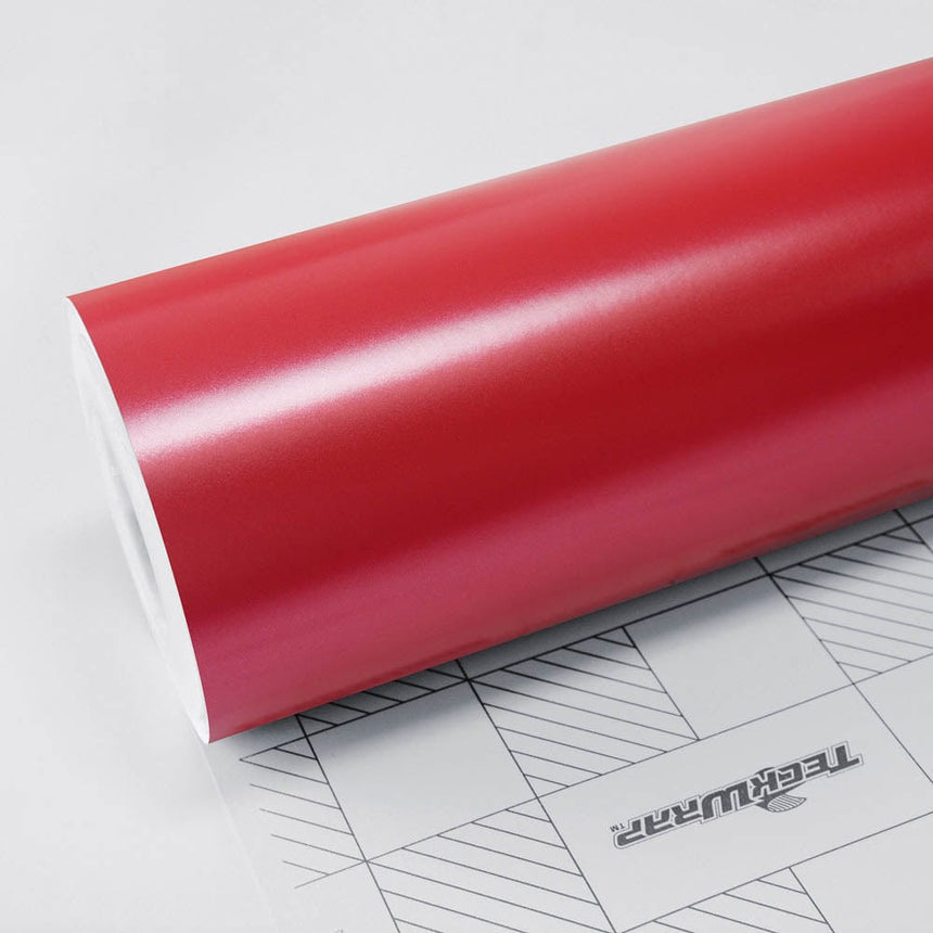 Satin Metallic - ECH Series Electric Chrome Teckwrap Salmon Red 5 X 60 ft / 1.66 X 20 yd / 1.52 X 18 meters 