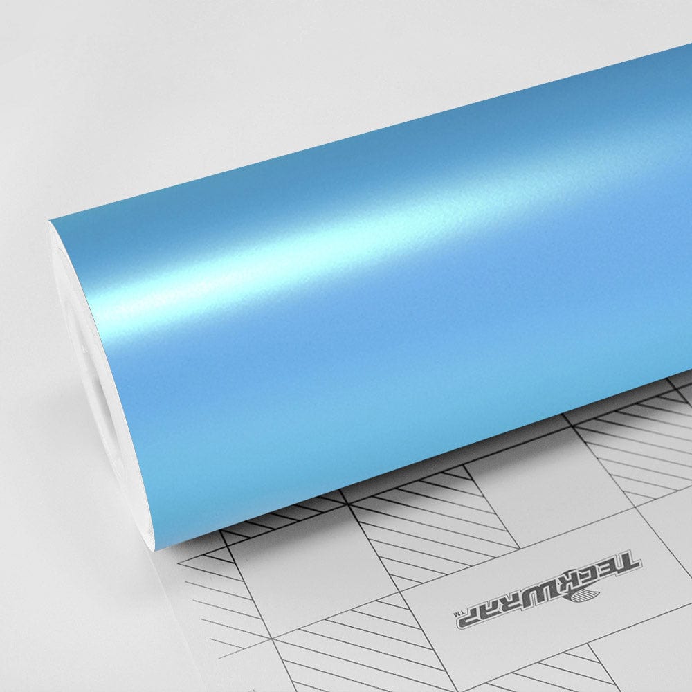 Satin Metallic - SMT Series Satin metallic Teckwrap Surf Blue 5 X 60 ft / 1.66 X 20 yd / 1.52 X 18 meters 