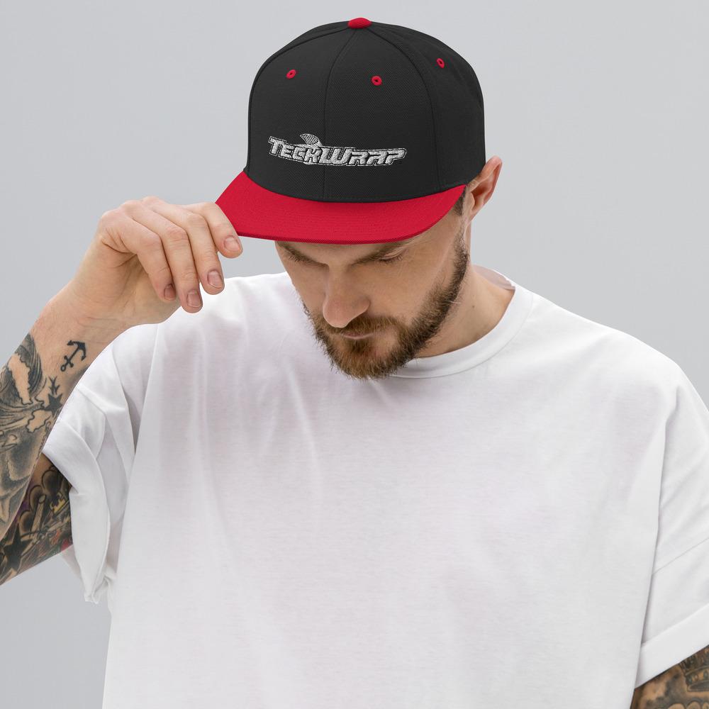 Snapback Hat Teckwrap USA Black/ Red 