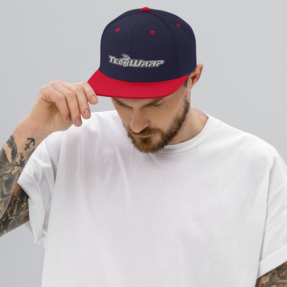 Snapback Hat Teckwrap USA Navy/ Red 
