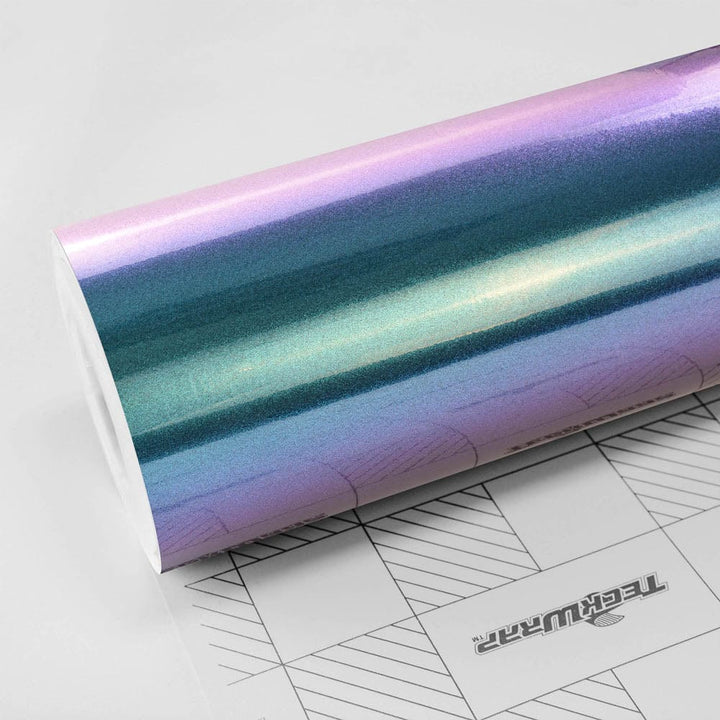 Super Glitter & Diamond Gloss - RCH/CK Series Super glitter Teckwrap Gloss Purple Blue 5 X 60 ft, 1.66 X 20 yd(1.52 X 18m) 