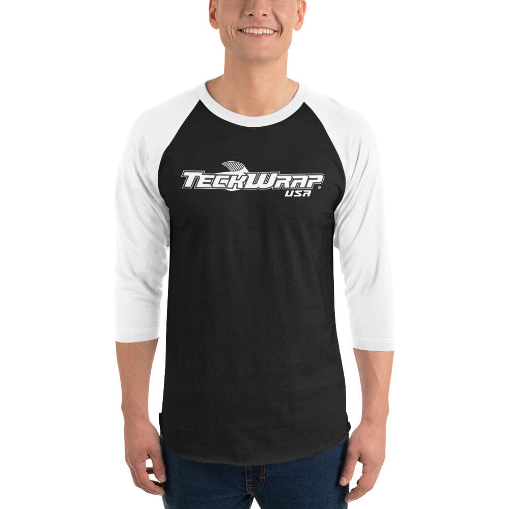 TeckWrap 3/4 sleeve raglan shirt Teckwrap USA Black/White XS 