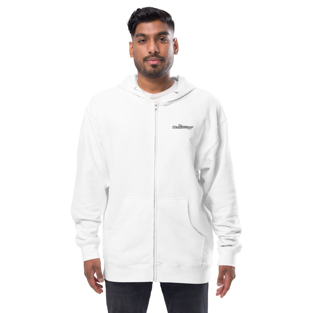 Unisex fleece zip up hoodie Teckwrap USA 