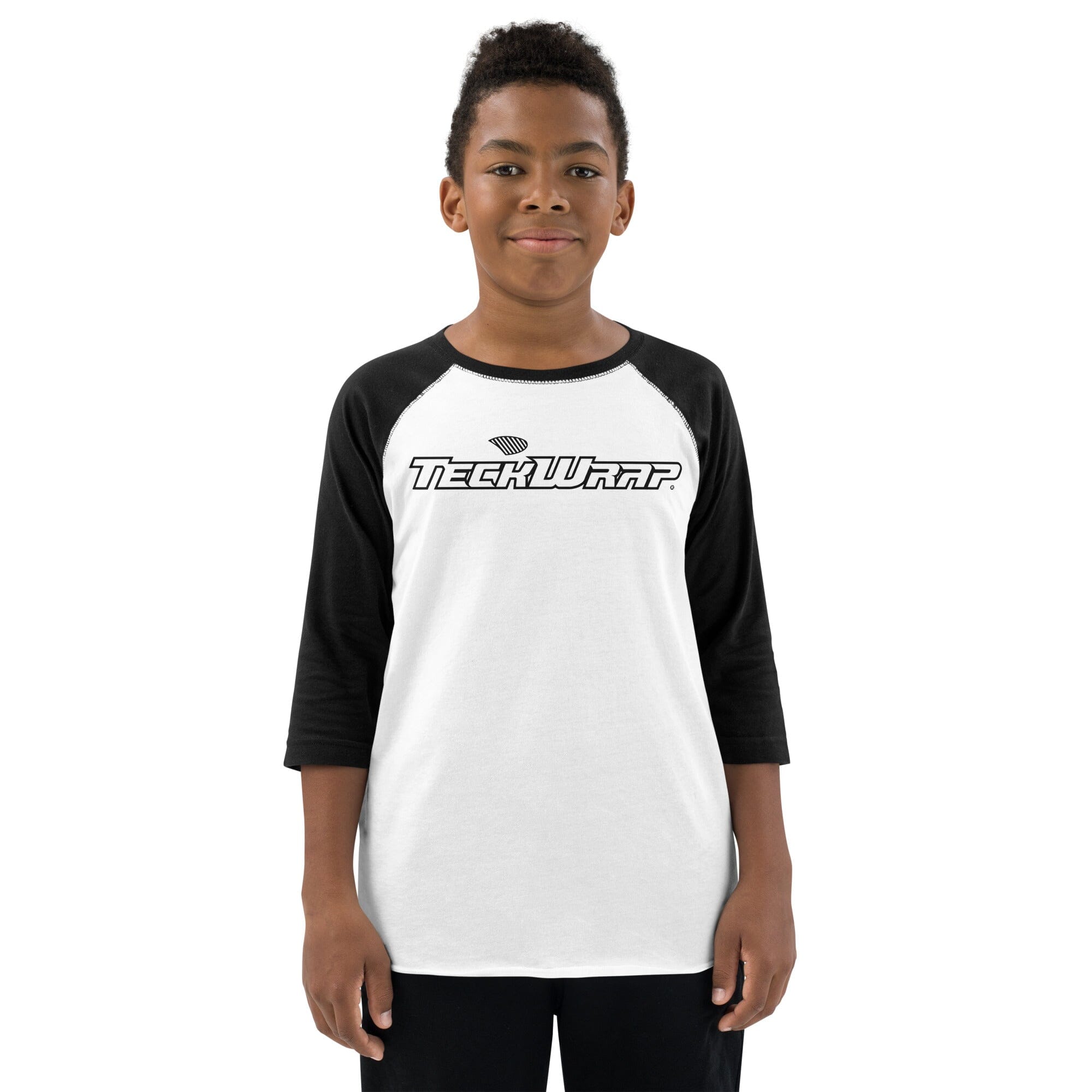 Youth baseball shirt Teckwrap USA White/ Black S 